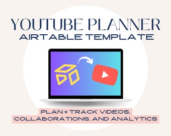 Airtable-Vorlage für die YouTube-Contentplanung | Videoplanung & Analyse-Tracker | YouTube Creator Planer