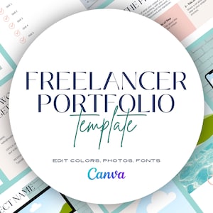 Social Media Manager Portfolio | Virtual Assistant Portfolio Template | Freelancer Portfolio | Business Template | Upwork | SMM