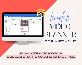 Airtable-Vorlage für Social-Media-Videoplanung | Content-Kalender & Kollaborations-Tracker | Multiplattform-Planer für Kreative