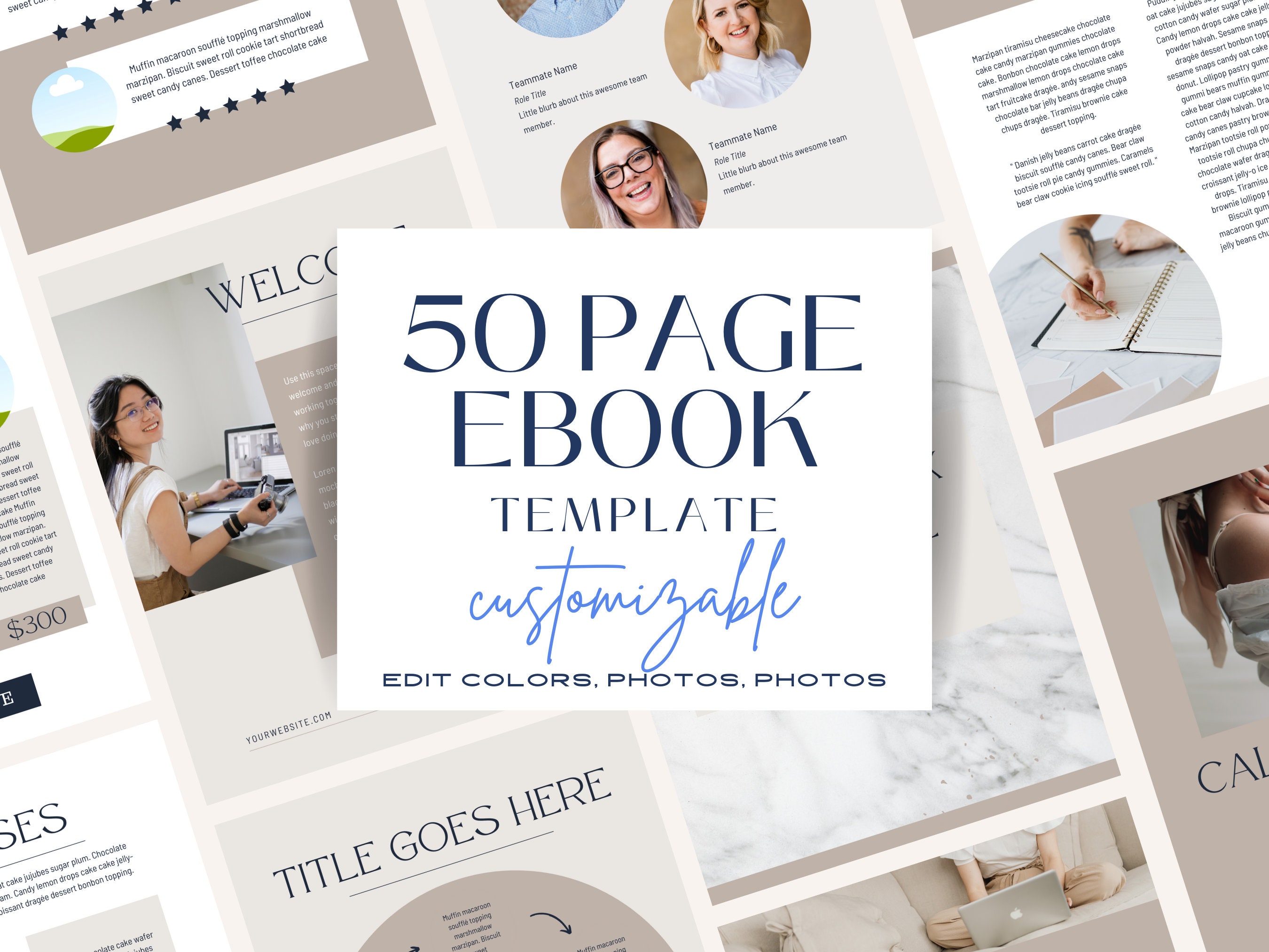 Editable Workbook Canva Template for Coaches | Course Guide | Ebook ...