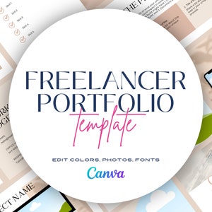 VA Portfolio Template | Freelancer Portfolio | Social Media Manager Portfolio | Virtual Assistant | Business Template | Upwork