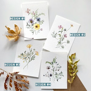 Hand-painted Watercolor Cards, Watercolor Flowers, Floral Painting, Pastel Watercolor, Hand Painted Cards