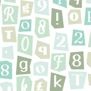 Digital Magazine Letters  - PNG transparent, alphabet symbols clip art- Sublimation PNG Anonymous letters, Ransom Note ABC Number