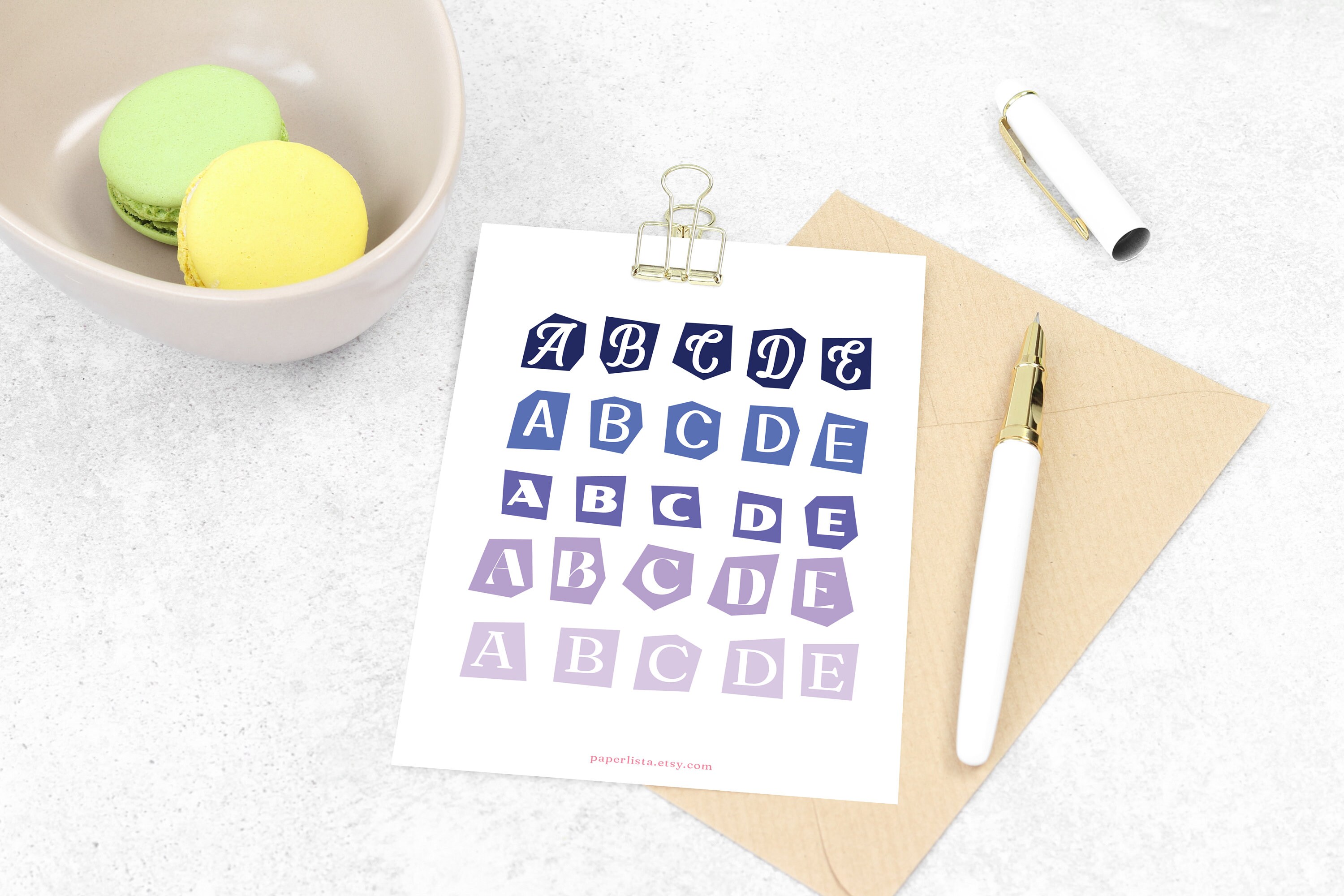 Magazine Letter Ransom Note Printable Magazine Letters โ Ransom Note Alphabet (PDF Download) - Etsy