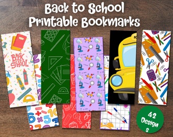 Back to School Bookmark Printable, Back to School Printable Gift, Printable Bookmark, instant download, pdf print, print at home,