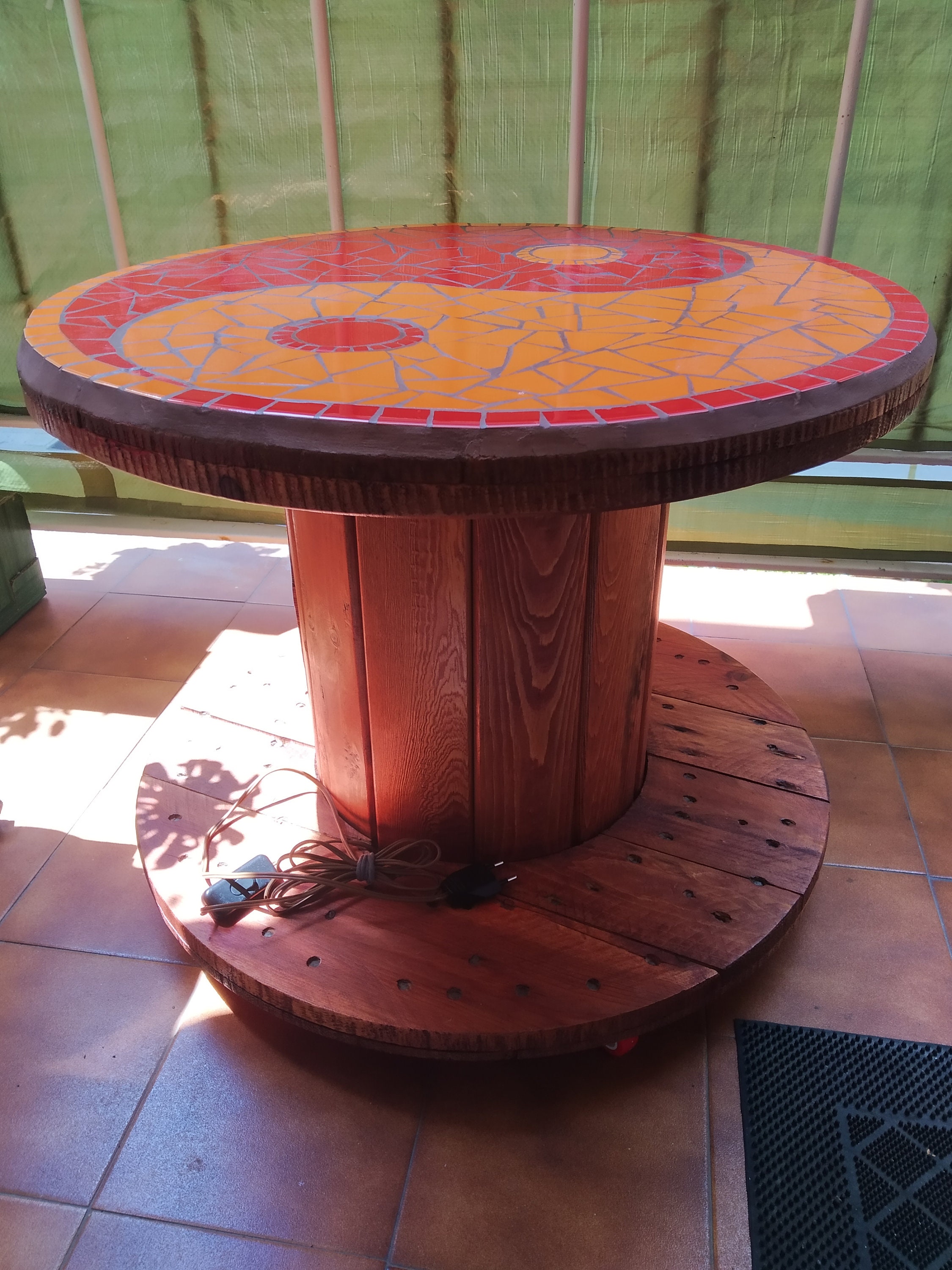 Cable spool outlet table for sale