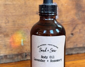 Body Oil - Lavender and Rosemary