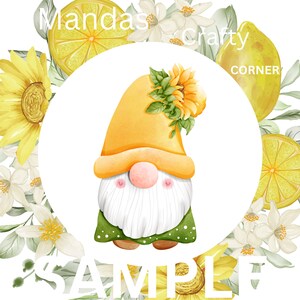 Sunflower Gnome 20oz tumbler wrap svg