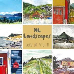 Ensembles de cartes de voeux - Paysages de Terre-Neuve