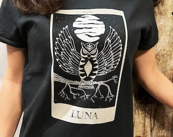 Camiseta Luna/Luna Tarot para mujer