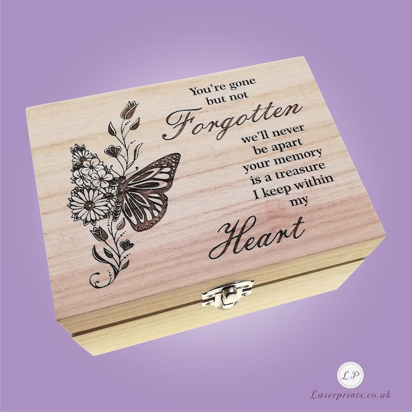 Memorial Bereavement Gift Funeral Memory Sympathy Loss Condolence Box - Ver 5