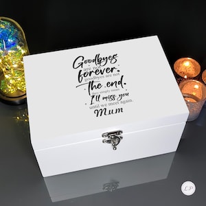 Personalised Urns for Cremation Ashes - Memory Box Urn for Human Adult Memorial