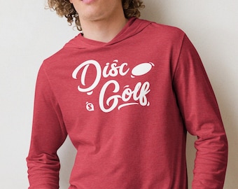 Lightweight Disc Golf Hooded Long-sleeved T-Shirt