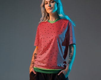 Watermelon Recycled Unisex Jersey