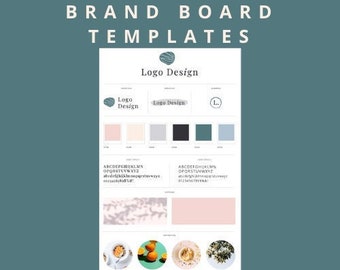 Canva Brand Kit Template | Mini Brand Board Template | Editable Brand Kit Template | Brand Guide Template Canva