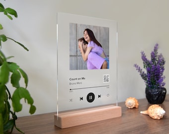 Custom Acrylic Song Plaque | Personalized Album Plaque | Music Frame | Special Gift | On Sale