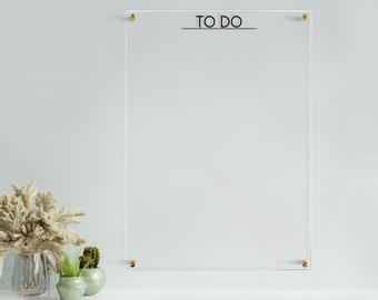 Acrylic Planner | Acrylic Board For Wall | Dry Erase Board | To Do List | Home Office Decor
