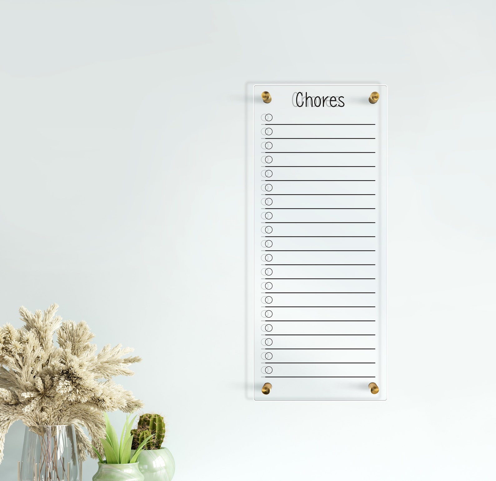 Acrylic to Do List | Customizable Planner | Chore Chart | Custom Dry ...