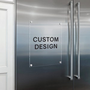 Magnetic Acrylic Board For Fridge | Customizable Board For Kitchen | Dry Erase Board