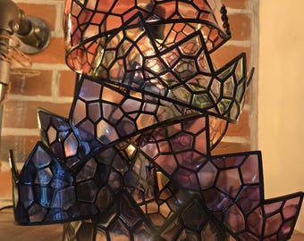 Stained glass resin crown