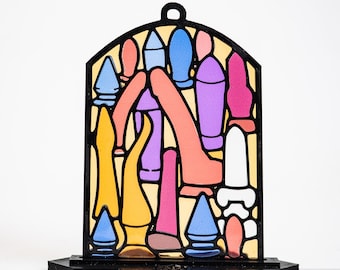 Not Enough Toys - Resin Stained Glass Style Design