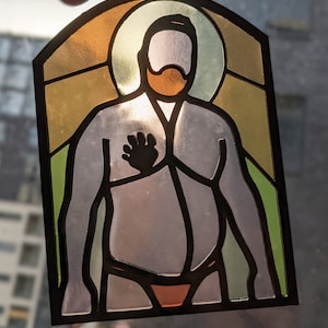 Bear - Queer Resin Stained Glass Style Design