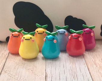 Handmade Polymer clay sprout plany desk friend sculpture art polymer clay sculpture home decor gift for friend birthday gift cute miniatures