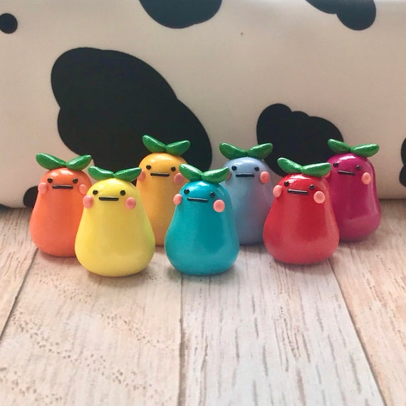 Handmade Polymer clay sprout plany desk friend sculpture art polymer clay sculpture home decor gift for friend birthday gift cute miniatures