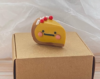 Handmade Polymer clay cake desk friend sculpture art polymer clay sculpture home decor gift for friend birthday gift cute miniature food