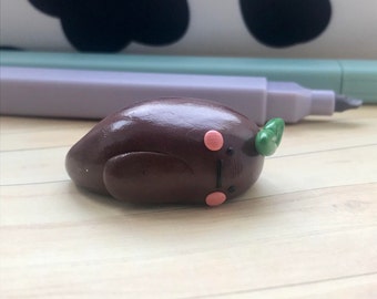 Handmade Polymer clay sprout plant t desk friend sculpture art polymer clay sculpture home decor gift for friend birthday gift cute plants