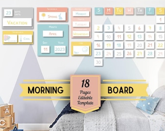 Homeschool Morning Board | Circle Time Calendar (Digital Download)
