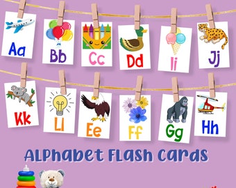 Tarjetas didácticas del alfabeto Montessori Actividades de aprendizaje para niños pequeños Imprimible Currículo preescolar de educación en el hogar Carta digital educativa A4 Impresión en PDF