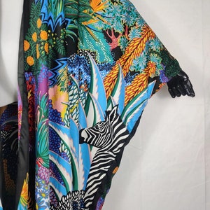 African Print Kimono Long Kimono Women Batwing Sleeve - Etsy