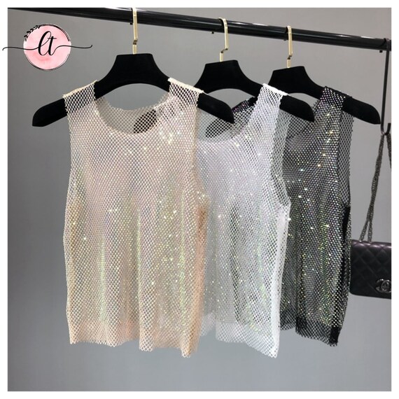 Fishnet diamond top sales