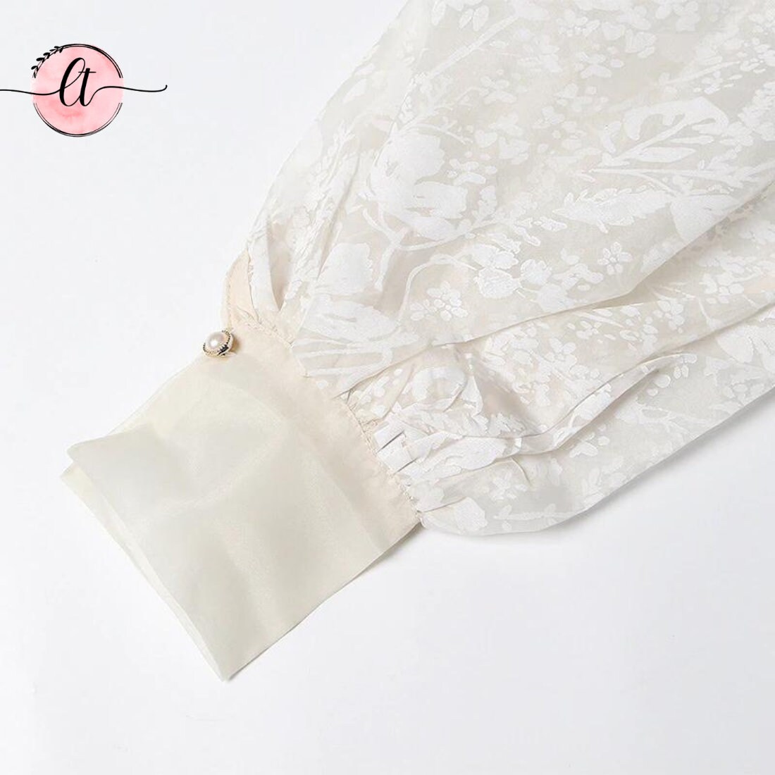 See Through Blazer White Apricot Sheer Jacket Lantern Long Etsy