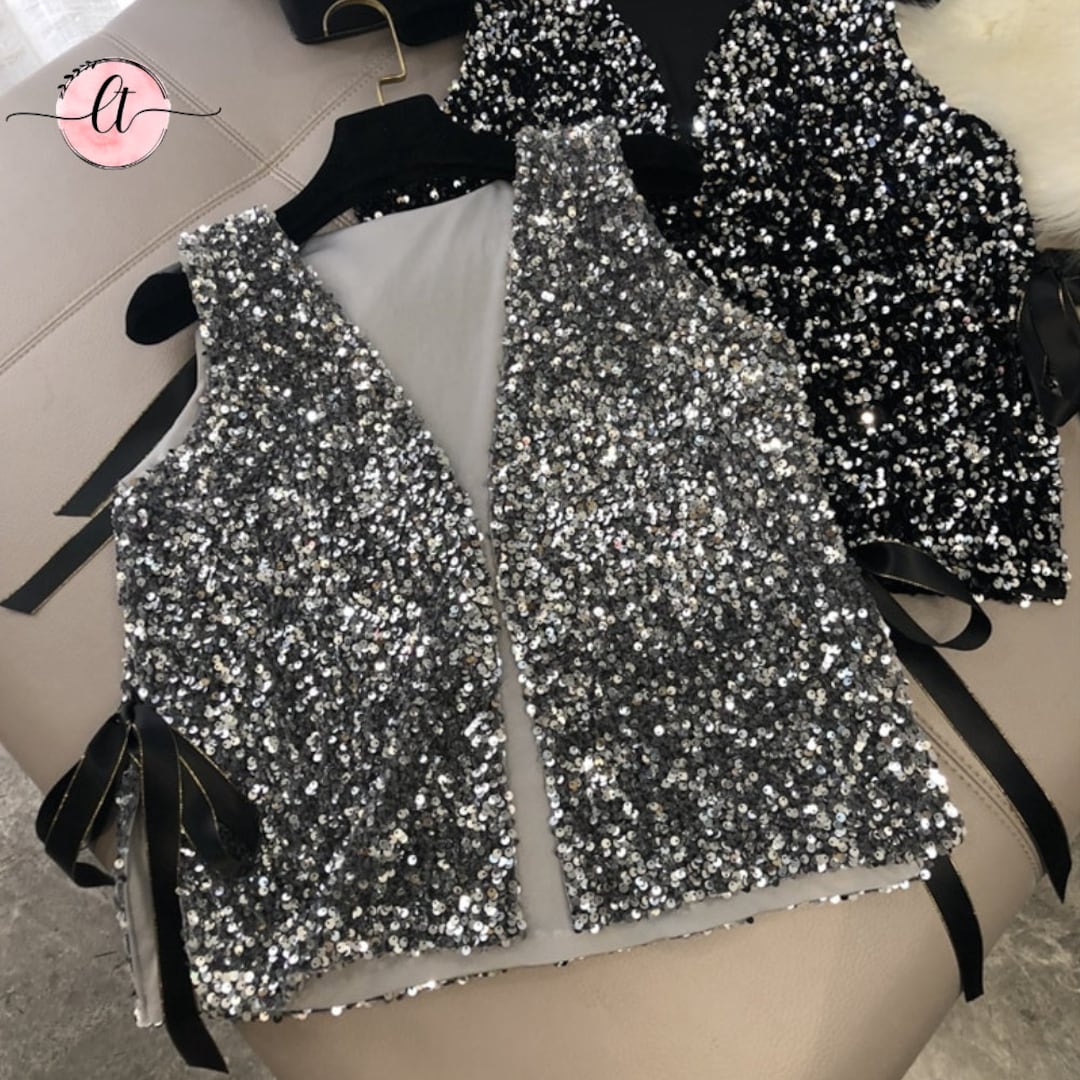 Millennial Hottie Sequin Vest