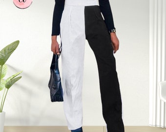 Two Color Pants - Etsy
