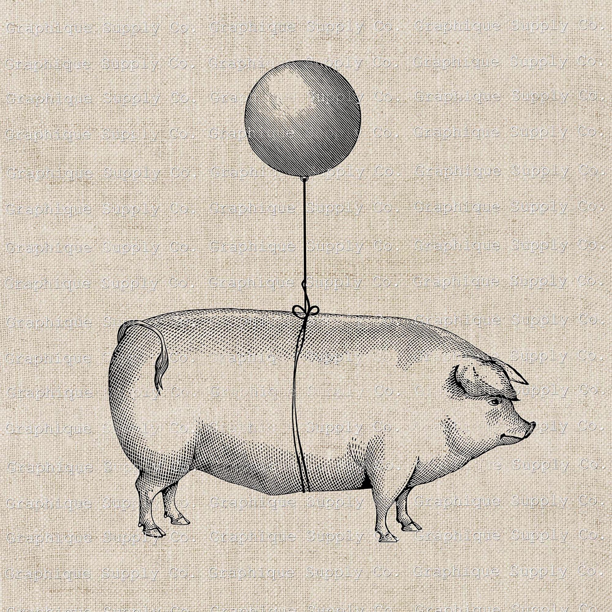 When Pigs Fly Instant Download Funny Artwork Printable Pig Clip Art-flying  Pigs Png-original Art Work-home Decore - Etsy UK