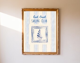 Lámina de la costa este para la generación millennial, láminas de Nantucket, arte mural playero, frases sobre la vida en la playa, nieta costera, decoración de casa de playa