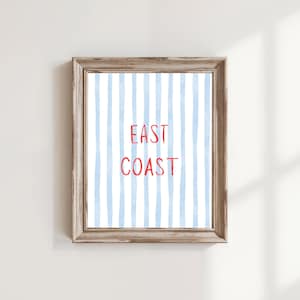 east coast grandmillennial print, nantucket prints, beachy wall art, beach life quotes, coastal granddaughter, beach house decor, vintage