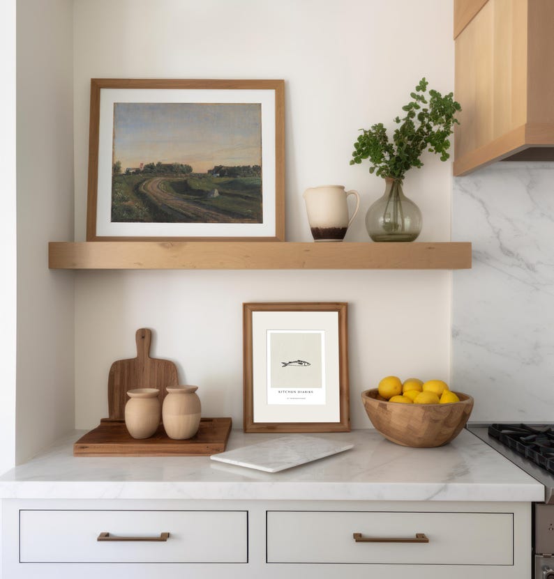 Set of 25+ Modern Kitchen Gallery Set, Neutral Kitchen Wall Art, Bar ...
