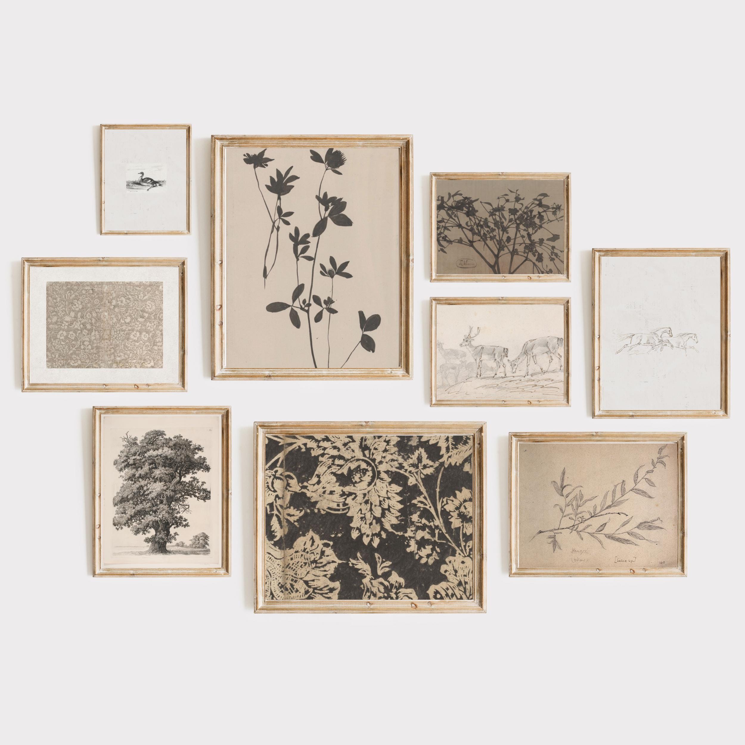 Set of 9 French Country Gallery Wall Prints, Vintage Cottagecore Decor ...