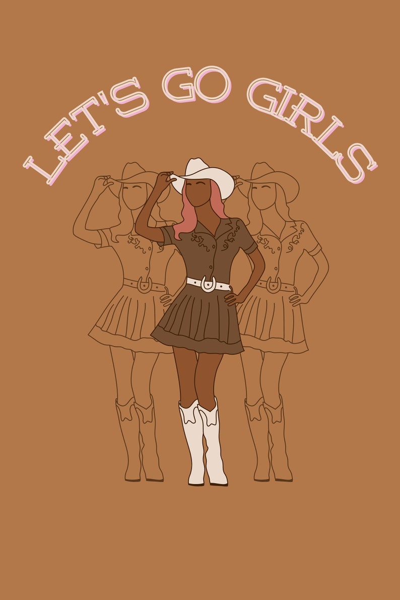 Let's Go Girls Shania Twain Dolly Parton Quote Wall Decor Art Print ...