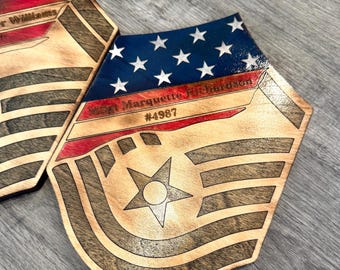 Personlig MSgt amerikansk flaggrand, flygvapnets pensionsgåva