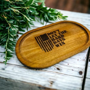 Personalized wood tray - Engraved Key or Jewelry Dish, Bedside or Desk Tray, Jewelry wood tray, custom key holder, fully personalizable