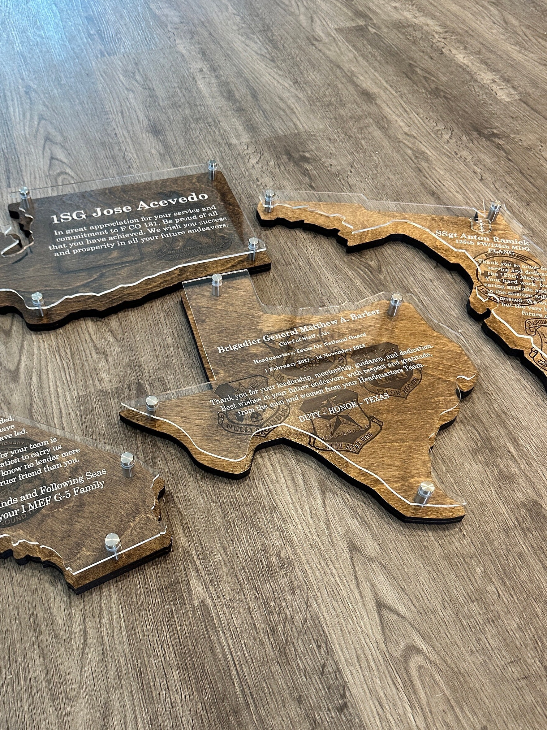 Military Going Away Gift | Custom State Base Plaque | Promotion, Farewell, Retirement Gift | All Branches