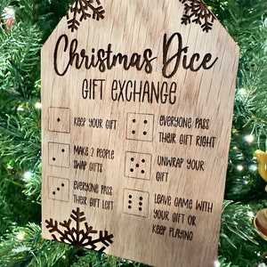 Christmas Dice Game, Holiday Party Game, Presents, Gifts - Etsy