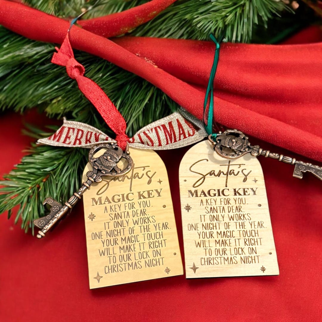 Magic Notes Tags Santa's Magic Key Christmas Tag: Holiday Keepsake - Etsy