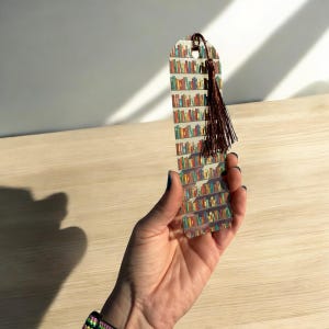 Custom made bookmark, bookshelf bookmark