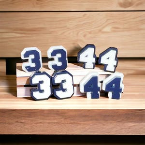 Sports number stud Earrings - Stylish and Nickel-Free Acrylic Jewelry, earrings, game day, school spirit, team earrings